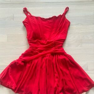 Red Sleeveless Dress
